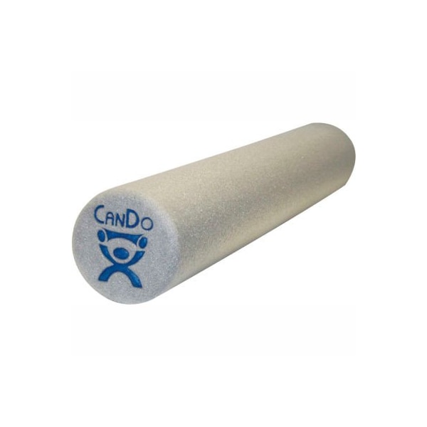 CanDo Gray Plus Foam Roller, 6" Dia x 18"L